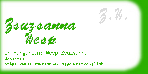 zsuzsanna wesp business card